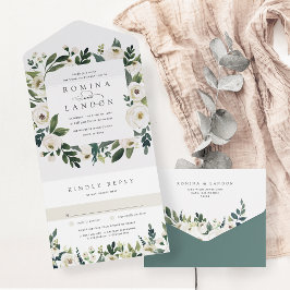 White Peony | Casamento de Mola Floral de Aquarela