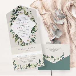 White Peony | Casamento de Mola Floral de Aquarela