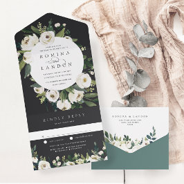 White Peony | Casamento de Mola Floral de Aquarela