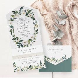 White Peony | Casamento de Mola Floral de Aquarela