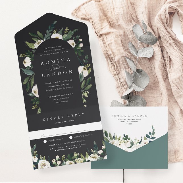 White Peony | Casamento por arco floril (Criador carregado)