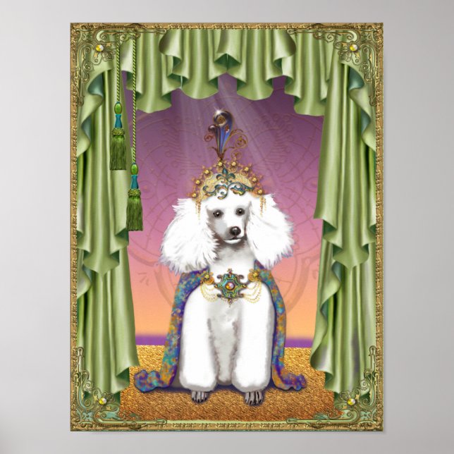 White Poodle Far East Princess Poster Impressão (Frente)