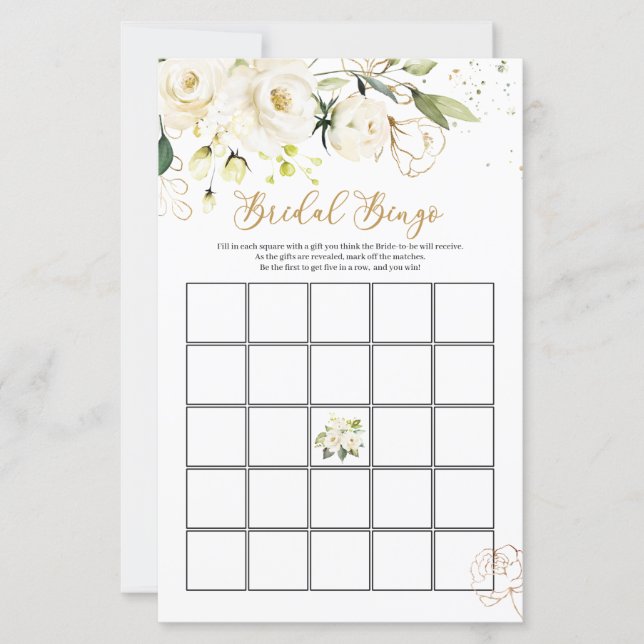White Rose Bridal Bingo / Quem conhece melhor a No (Frente)