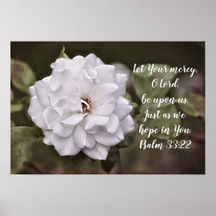 White Rose Hope - Escritura de Arte Impressão