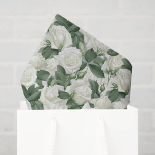 White Roses - Papel Tecidual