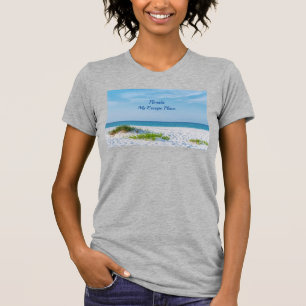 White Sandy Beach Florida Coastline T-Shirt