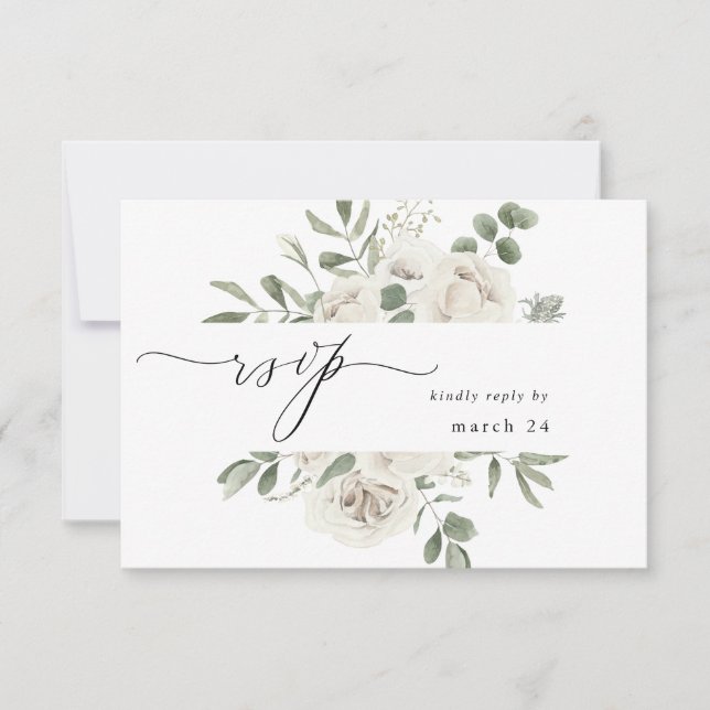White Soft Floral e Eucalyptus w RSVP 3 (Frente)