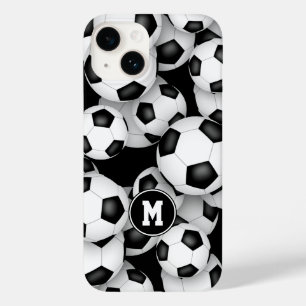 White Team preto colorido bola de futebol infantil