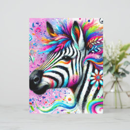 White Zebra Floral Daisy Paper