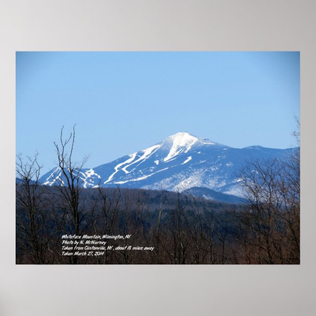 Whiteface Mountain Poster (Frente)