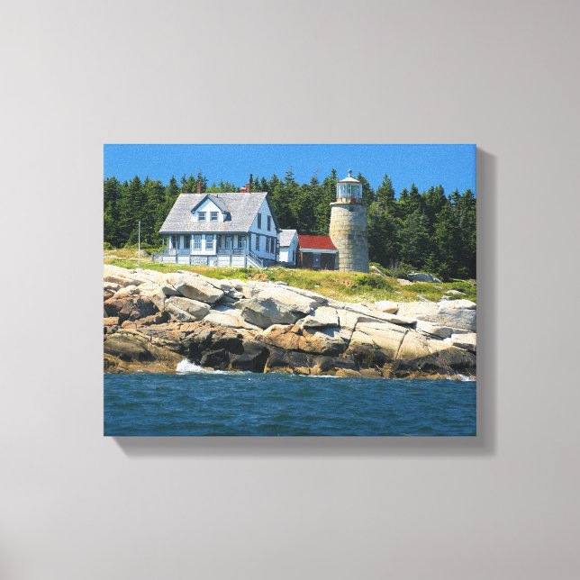 Whitehead Island Lighthouse Maine Canvas (Frente)