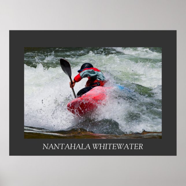 Whitewater Kayak Poster (Frente)