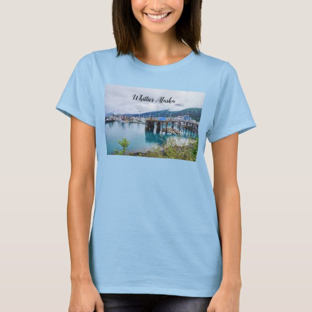 Whittier Alaska Harbor T-Shirt (Frente)