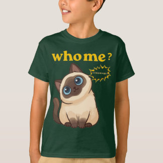 Who, Me? I Was Hungry – Funny Cute Cat T-Shirt