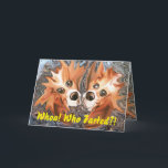 Whoa! Quem Farted?! Cartão de aniversário<br><div class="desc">Grande ideia do cartão de aniversário.</div>