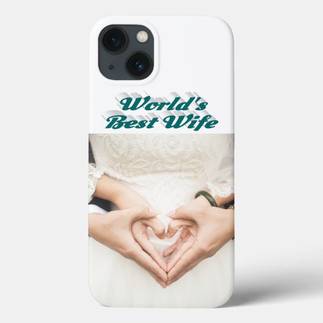 Wife Photo green iPhone Case (Verso)