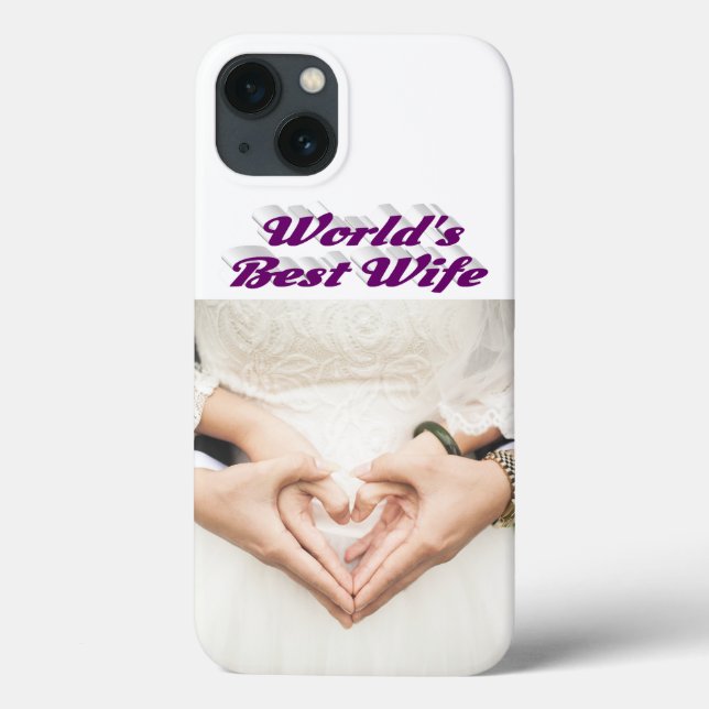 Wife Photo purple iPhone Case (Verso)