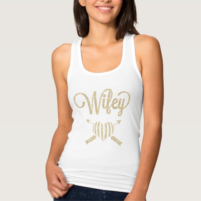 Wifey Heart Tank Top (Frente)