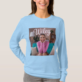 Wifey T-Shirt de longa Capa