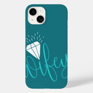 Wifey Turquoise Script & Diamond