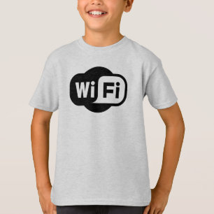 WiFi caçoou para sempre o t-shirt curto do Raglan