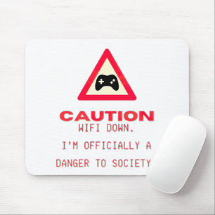 Wifi para baixo - mouse pad engraçado