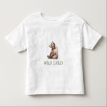 WiILD JILD Woodland Bear | Baby Toddler T-Shirt<br><div class="desc">Apresentando nosso urso WiILD infantil | camiseta infantil, perfeita para um presente bonito e caprichoso! Esta design de inspiração boêmica estabelece uma cena doce e simples com sua paisagem natural de aquarela de uma árvore verde e raposa clássica da floresta. Ideal para acolher um menino ou uma menina, esta camiseta...</div>