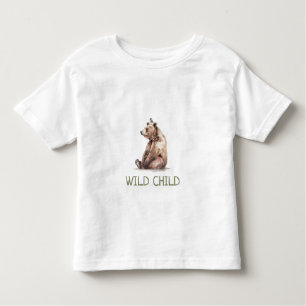 WiILD JILD Woodland Bear Baby Toddler T-Shirt