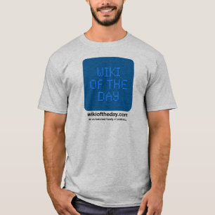 Wiki do t-shirt dos homens do dia
