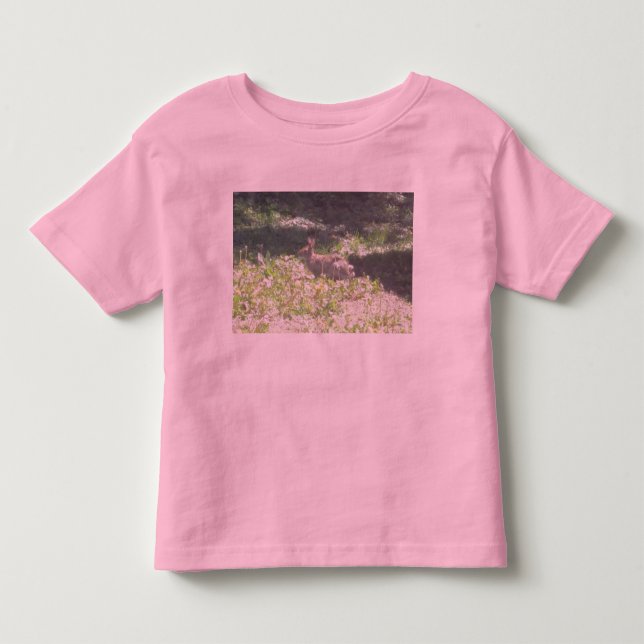 Wild Bunny Toddlers Ringer T-Shirt (Frente)
