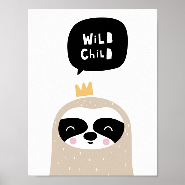 Wild Child | Poster de viveiro escandinavo (Frente)