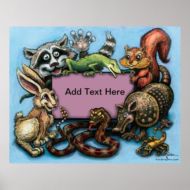 Wild Critters Poster (Frente)
