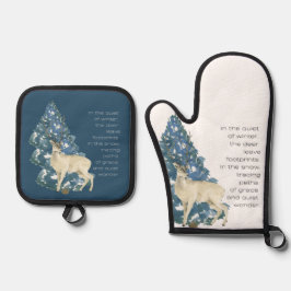 Wild Deer Footprints in Snow – Winter Nature Art