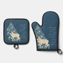 Wild Deer Footprints in Snow – Winter Nature Art