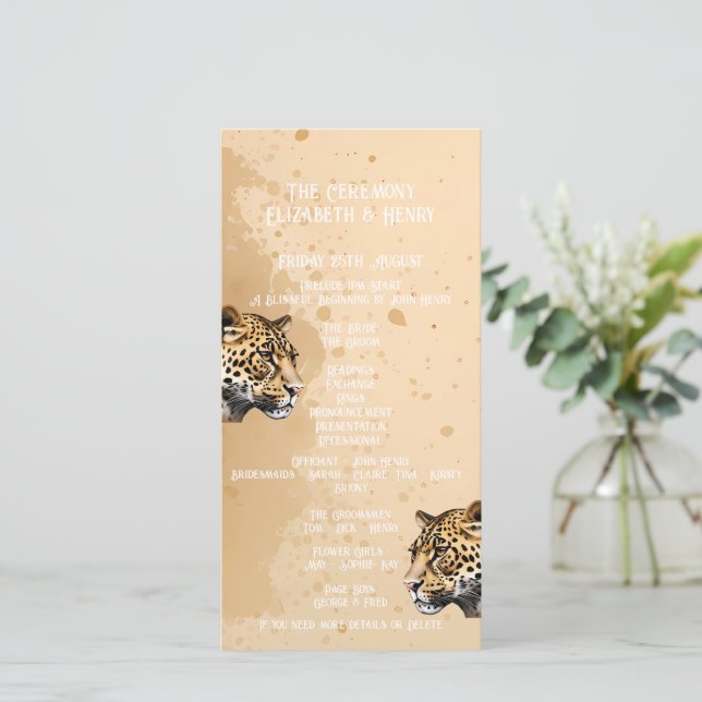 "Wild Elegance: O Convite Leopardo" (Em pé/Frente)