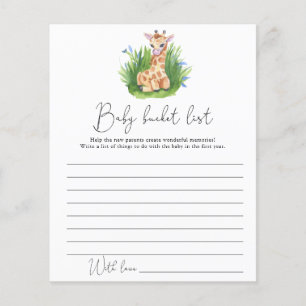 Wild Giraffe - Lista de baldes
