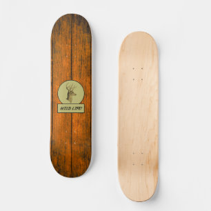 Wild Life! Buck Head Skateboard com Textura de Mad