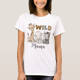 Wild Mama do Birthday Boy Safari T-Shirt