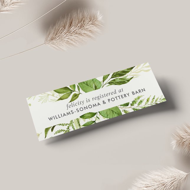 Wild Meadow Bridal Registry Insert Cards | Mini (Criador carregado)
