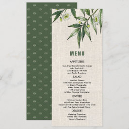 Wild Meadow | Cartões de menu de casamento botânic