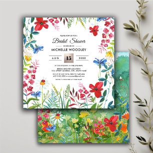 Wild Meadow   Convite para Chás de panela de Verão