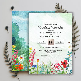 Wild Meadow | Convites para Casamento de Florestas