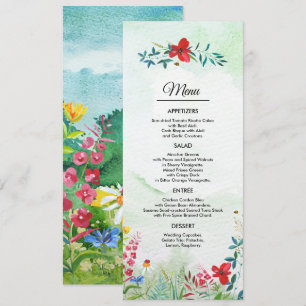 Wild Meadow Farinhas Selvagens — Cartão de Menu