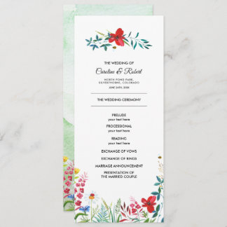 Wild Meadow | Programa de Casamento de Flores Selv