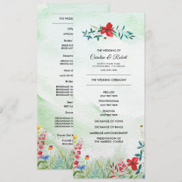 Wild Meadow | Programa de Casamento de Flores Selv