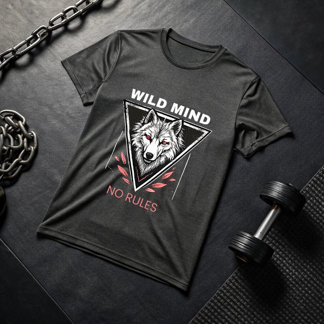 Wild Mind No Rules Wolf T-Shirt | Savage Alpha  (Criador carregado)
