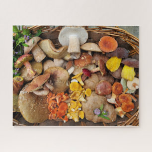 Wild Mushroom Basket Quebra-cabeça