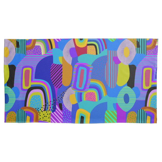 Wild n Crazy Maximalist King Cobrir Set (Frente-Esquerda)