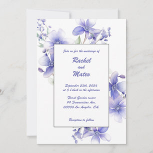 Wild Periwinkles: Convite Para Casamento