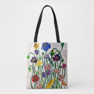 Wild Poppie Tote Bag